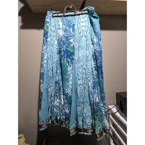 SOFT SURROUNDINGS Bohemian Embellished Multi Print Art To Wear PM Full Gypsy